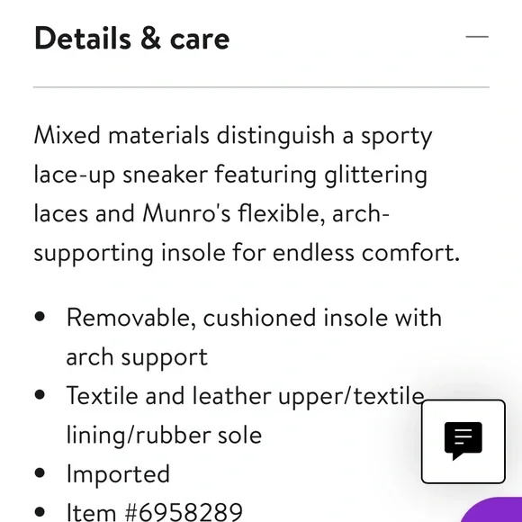 MUNRO piper sneaker white combo size 7M (retail $220) - Picture 6 of 9